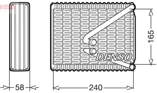 Verdampfer, Klimaanlage DENSO DEV09017 Bild Verdampfer, Klimaanlage DENSO DEV09017