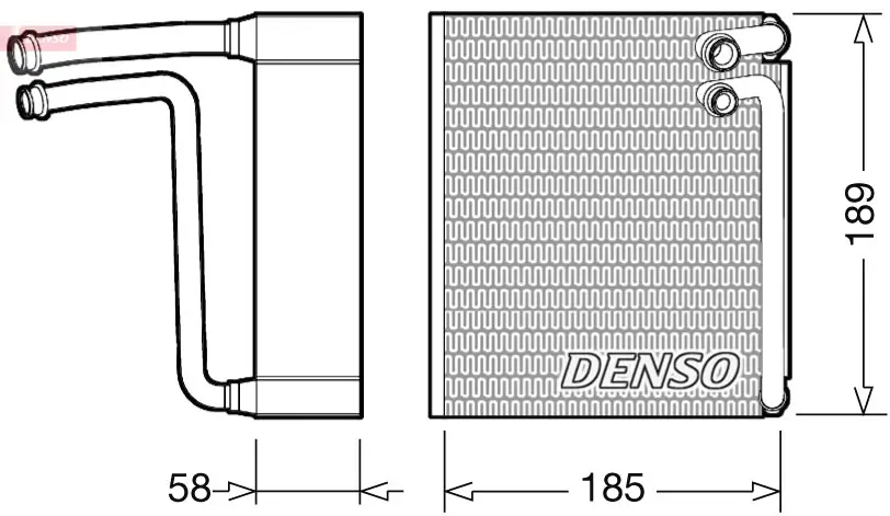 Verdampfer, Klimaanlage DENSO DEV09025