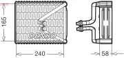 Verdampfer, Klimaanlage DENSO DEV09080