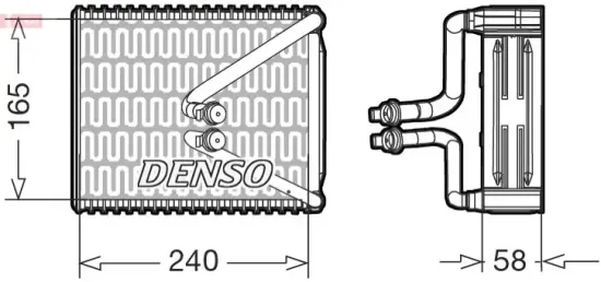 Verdampfer, Klimaanlage DENSO DEV09080 Bild Verdampfer, Klimaanlage DENSO DEV09080