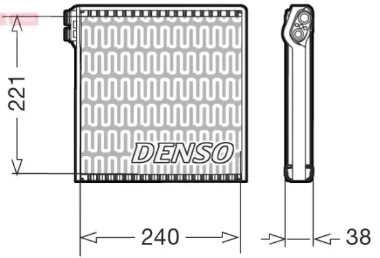 Verdampfer, Klimaanlage DENSO DEV09102 Bild Verdampfer, Klimaanlage DENSO DEV09102