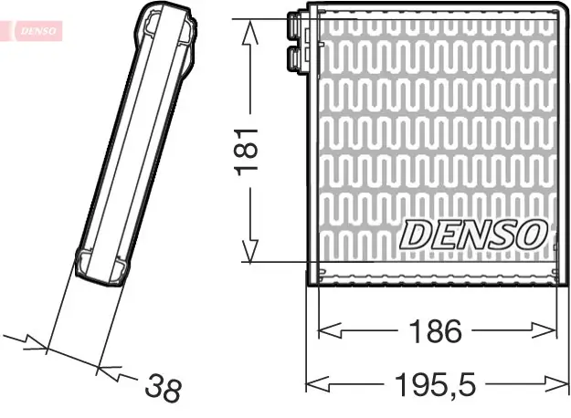 Verdampfer, Klimaanlage DENSO DEV09103