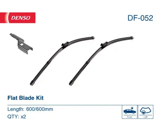 Wischblatt beifahrerseitig fahrerseitig DENSO DF-052 Bild Wischblatt beifahrerseitig fahrerseitig DENSO DF-052