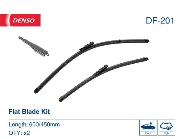 Wischblatt beifahrerseitig fahrerseitig DENSO DF-201