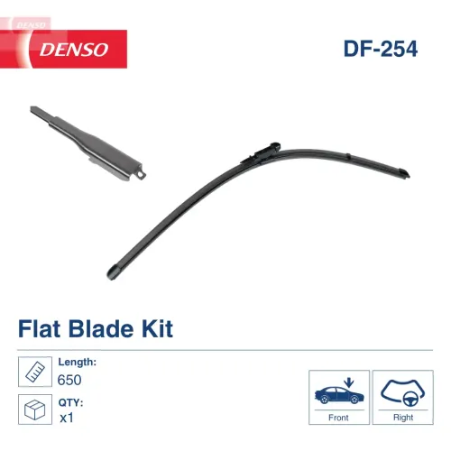 Wischblatt fahrerseitig DENSO DF-254 Bild Wischblatt fahrerseitig DENSO DF-254