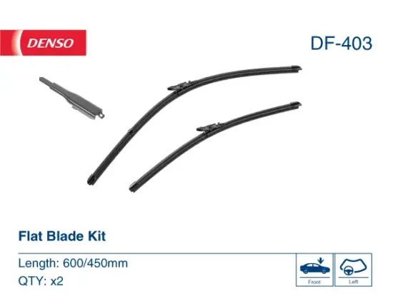 Wischblatt beifahrerseitig fahrerseitig DENSO DF-403 Bild Wischblatt beifahrerseitig fahrerseitig DENSO DF-403