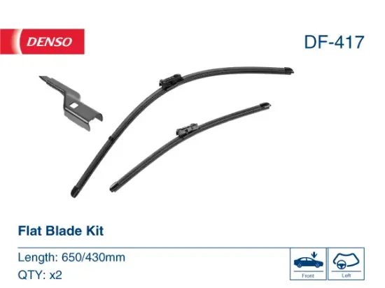 Wischblatt beifahrerseitig fahrerseitig DENSO DF-417 Bild Wischblatt beifahrerseitig fahrerseitig DENSO DF-417