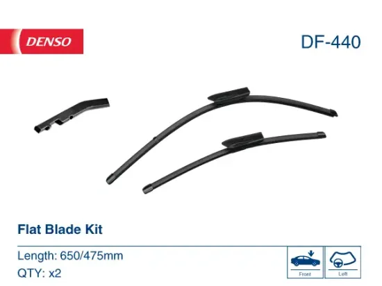 Wischblatt beifahrerseitig fahrerseitig DENSO DF-440 Bild Wischblatt beifahrerseitig fahrerseitig DENSO DF-440