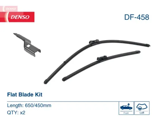 Wischblatt beifahrerseitig fahrerseitig DENSO DF-458 Bild Wischblatt beifahrerseitig fahrerseitig DENSO DF-458