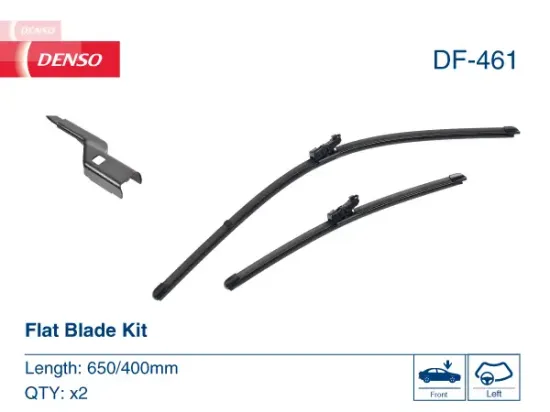 Wischblatt beifahrerseitig fahrerseitig DENSO DF-461 Bild Wischblatt beifahrerseitig fahrerseitig DENSO DF-461