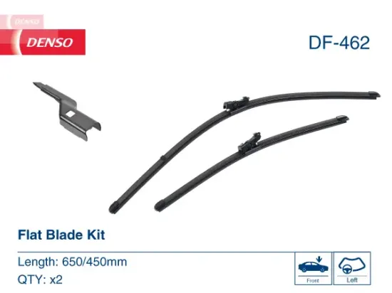 Wischblatt beifahrerseitig fahrerseitig DENSO DF-462 Bild Wischblatt beifahrerseitig fahrerseitig DENSO DF-462