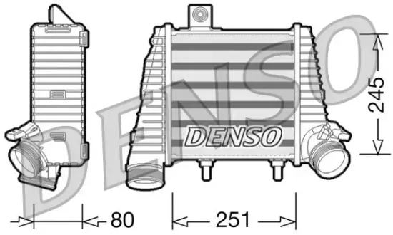 Ladeluftkühler rechts DENSO DIT02016 Bild Ladeluftkühler rechts DENSO DIT02016