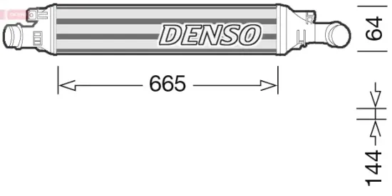 Ladeluftkühler DENSO DIT02036 Bild Ladeluftkühler DENSO DIT02036