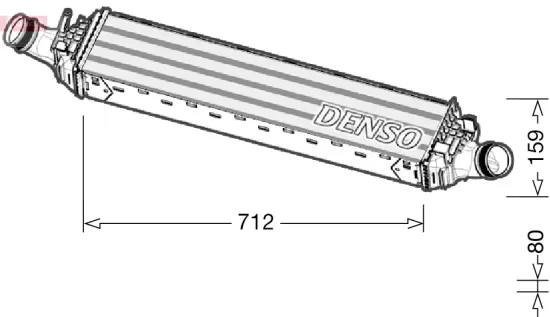 Ladeluftkühler DENSO DIT02038 Bild Ladeluftkühler DENSO DIT02038