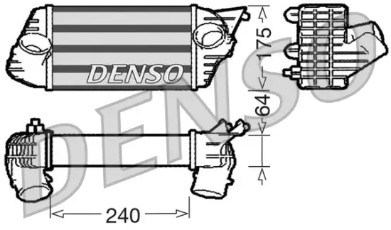 Ladeluftkühler DENSO DIT09120 Bild Ladeluftkühler DENSO DIT09120