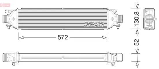 Ladeluftkühler DENSO DIT09122 Bild Ladeluftkühler DENSO DIT09122