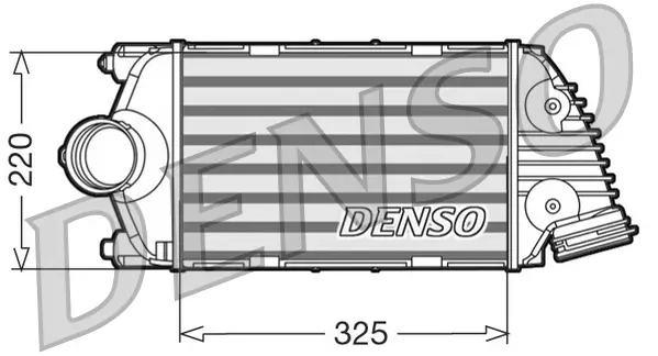 Ladeluftkühler links DENSO DIT28015