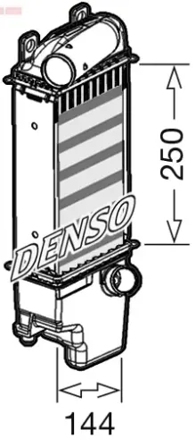 Ladeluftkühler DENSO DIT50013 Bild Ladeluftkühler DENSO DIT50013
