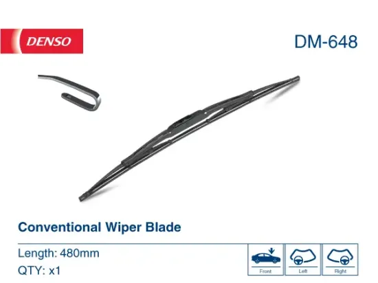 Wischblatt beifahrerseitig DENSO DM-648 Bild Wischblatt beifahrerseitig DENSO DM-648