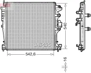 Kühler, Motorkühlung DENSO DRM01004