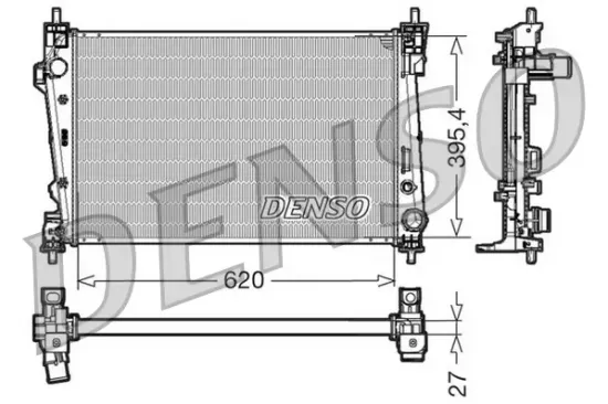 Kühler, Motorkühlung DENSO DRM01006 Bild Kühler, Motorkühlung DENSO DRM01006