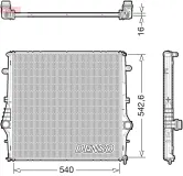 Kühler, Motorkühlung DENSO DRM01008