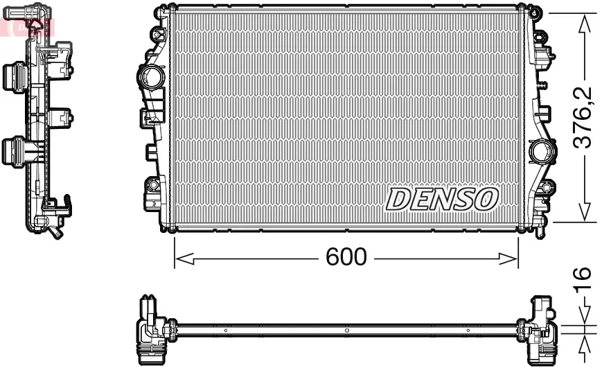 Kühler, Motorkühlung DENSO DRM01009