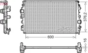 Kühler, Motorkühlung DENSO DRM01009