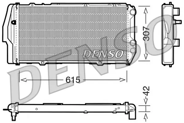 Kühler, Motorkühlung DENSO DRM02003