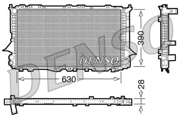 Kühler, Motorkühlung DENSO DRM02005