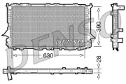 Kühler, Motorkühlung DENSO DRM02005