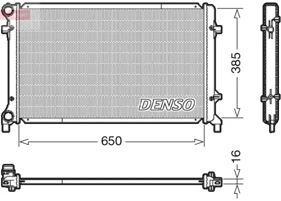 Kühler, Motorkühlung DENSO DRM02014 Bild Kühler, Motorkühlung DENSO DRM02014