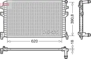 Kühler, Motorkühlung DENSO DRM02018