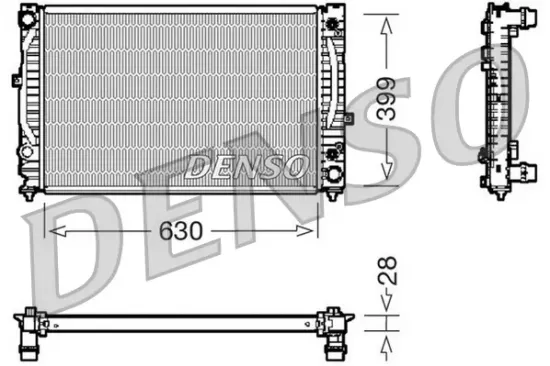 Kühler, Motorkühlung DENSO DRM02031 Bild Kühler, Motorkühlung DENSO DRM02031