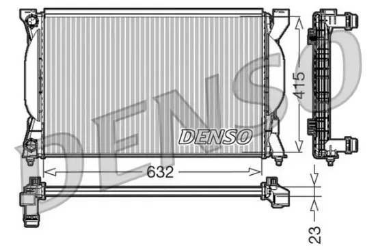 Kühler, Motorkühlung DENSO DRM02035 Bild Kühler, Motorkühlung DENSO DRM02035