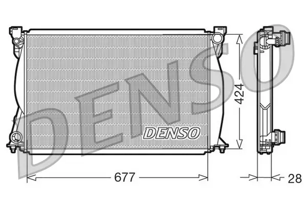 Kühler, Motorkühlung DENSO DRM02038