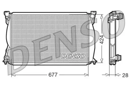 Kühler, Motorkühlung DENSO DRM02038 Bild Kühler, Motorkühlung DENSO DRM02038