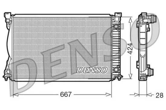 Kühler, Motorkühlung DENSO DRM02039 Bild Kühler, Motorkühlung DENSO DRM02039