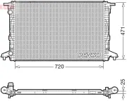 Kühler, Motorkühlung DENSO DRM02043