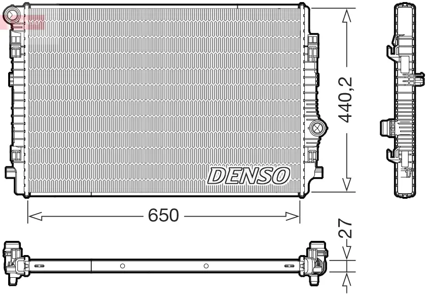 Kühler, Motorkühlung DENSO DRM02046