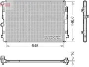 Kühler, Motorkühlung DENSO DRM02050