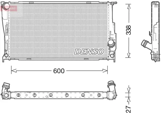 Kühler, Motorkühlung DENSO DRM05003 Bild Kühler, Motorkühlung DENSO DRM05003