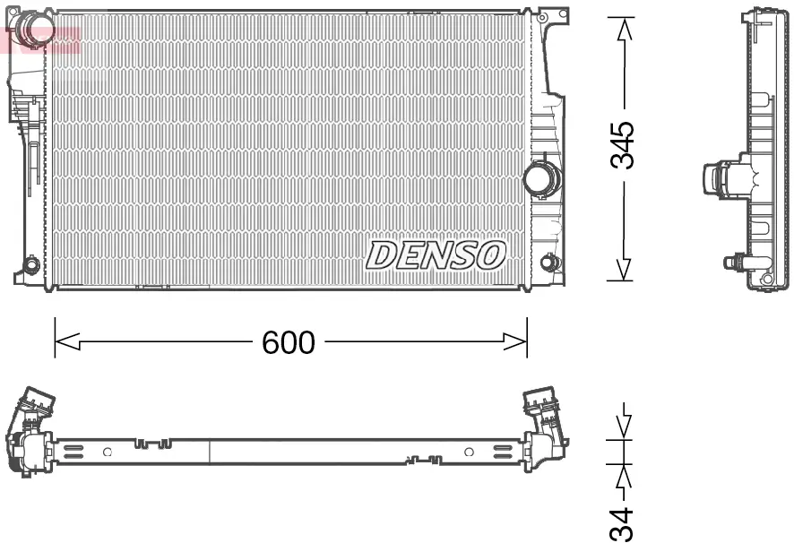 Kühler, Motorkühlung DENSO DRM05004