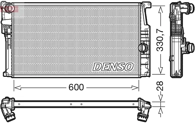 Kühler, Motorkühlung DENSO DRM05015