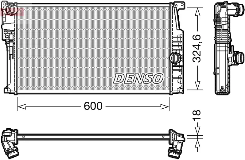 Kühler, Motorkühlung DENSO DRM05017