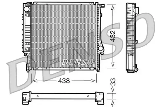 Kühler, Motorkühlung DENSO DRM05021 Bild Kühler, Motorkühlung DENSO DRM05021