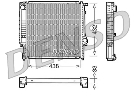 Kühler, Motorkühlung DENSO DRM05022 Bild Kühler, Motorkühlung DENSO DRM05022