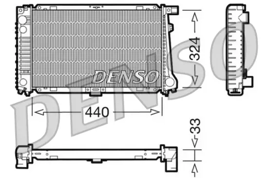 Kühler, Motorkühlung DENSO DRM05032 Bild Kühler, Motorkühlung DENSO DRM05032