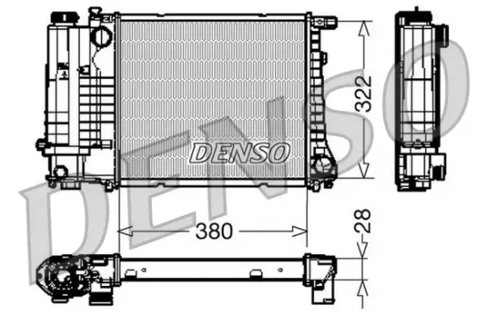 Kühler, Motorkühlung DENSO DRM05044 Bild Kühler, Motorkühlung DENSO DRM05044