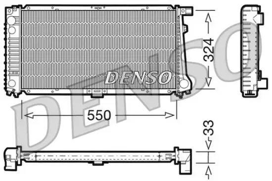 Kühler, Motorkühlung DENSO DRM05058 Bild Kühler, Motorkühlung DENSO DRM05058